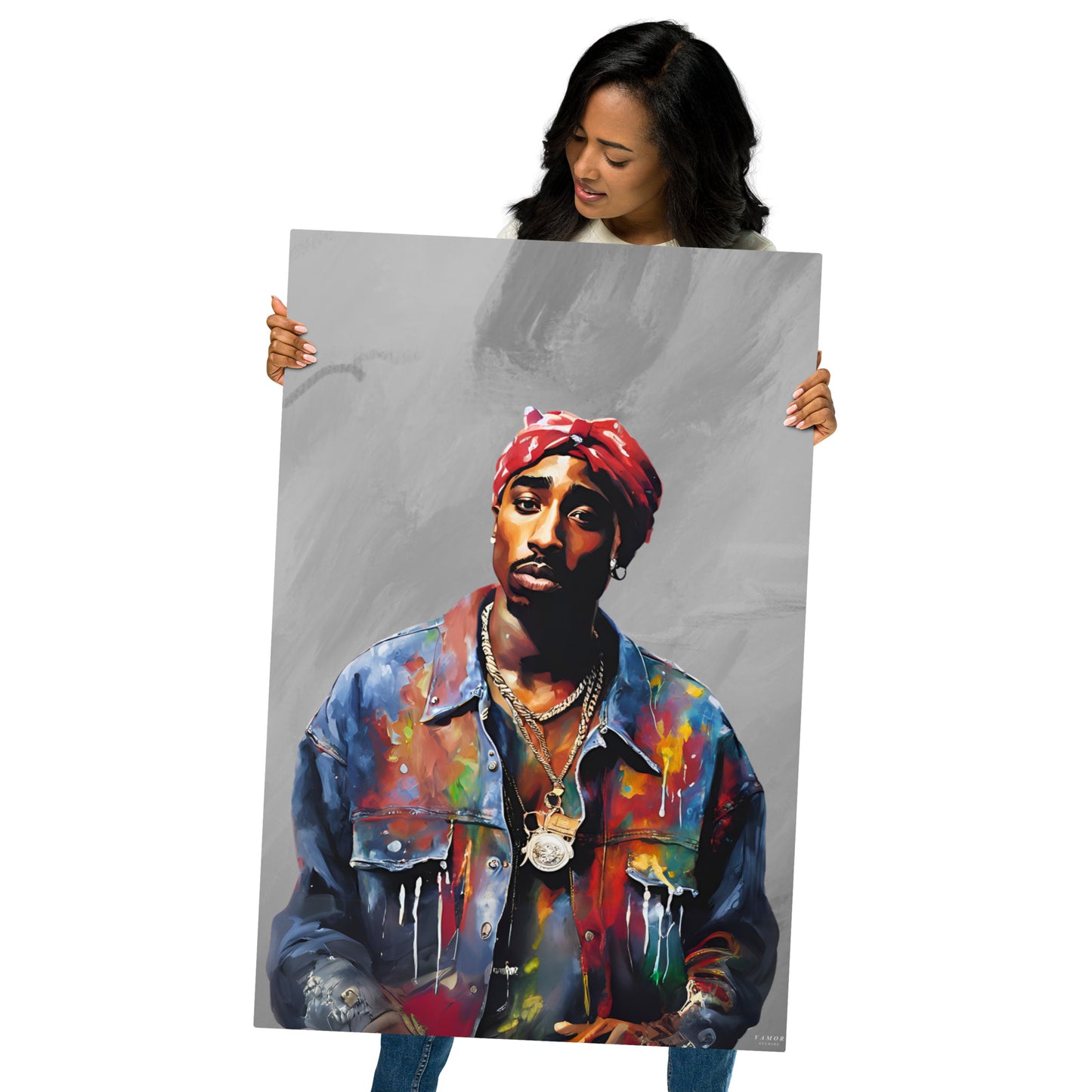 VAMOR STUDIOS 2PAC METAL PRINT